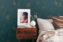 Vliestapete Einfarbig Petrol Gold A.S. Creation 38832-6 -A.S. Creation Verkäufe A S Creation Vliestapete 38832 6 einfarbig Petrol Gold 63214061 4