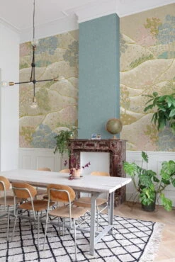 Digitaldruck Hügel Bäume Blumen Grün Grau Blau ML1801 -A.S. Creation Verkäufe Digitaldruck Huegel Baeume Blumen Gruen Grau Blau ML1801 63217704 1