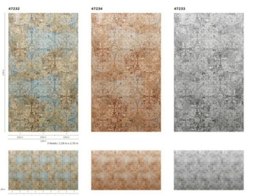 Fototapete Vlies Fliesen Ornamente Orient Blau 47232 3 Fototapete Vlies Fliesen Ornamente Orient Blau 47232 – Bild 3