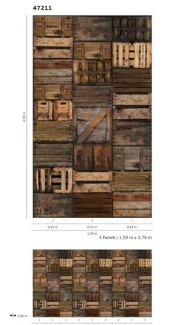 Fototapete Vlies Kisten Holz Design Braun 47211 -A.S. Creation Verkäufe Fototapete Vlies Kisten Holz Design braun 47211 63210662 2