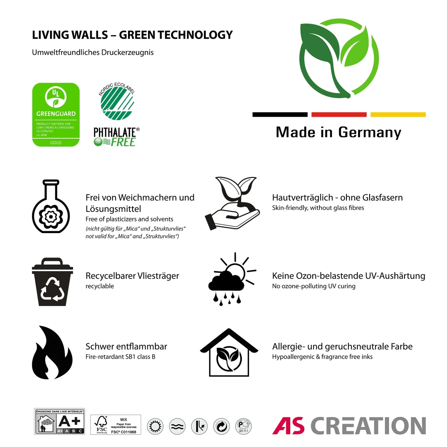 A.S. Creation Fototapeten Farn Blätter Floral Grau Blau Grün 38238-1 3 A.S. Creation Fototapeten Farn Blätter Floral Grau Blau Grün 38238-1 – Bild 3