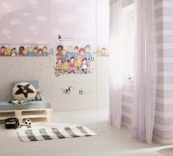 Kinder Wandbild Fußball Grau Rosa Jonas Kötz 46505 -A.S. Creation Verkäufe Kinder Wandbild Fussball grau rosa Jonas Koetz 46505 192161 2