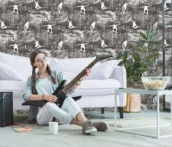 Kindertapete Sweet And Cool Skater Grau 10141-34 7 Kindertapete Sweet And Cool Skater Grau 10141-34 -A.S. Creation Verkäufe Kindertapete Sweet and Cool Skater Leichter Glitzer 63213855 6