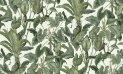 Tapete Vlies Erismann Blätter Tropisch Weiss Grün 6303-07