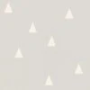 Vliestapete Kinder Dreiecke Hellgrau Weiß 128867