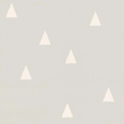 Vliestapete Kinder Dreiecke Hellgrau Weiß 128867