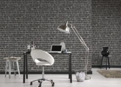 A.S. Creation Vlies Tapete Steinoptik Ziegel Grau Schwarz 30682-2 -A.S. Creation Verkäufe Tapete Stein Ziegel AS Creation grau schwarz 30682