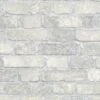 Tapete Vlies Steinmauer 3D Granulat Creme Brique 58411