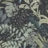 Tapete Vlies Blätter Floral Schwarz Grau Blau 37860-3