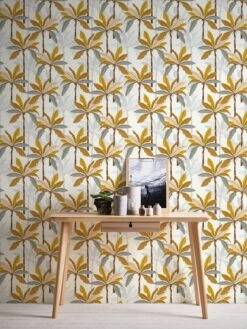 A.S. Creation Tapete Vlies Blätter Palmen Weiß Gelb Grau 37530-2 -A.S. Creation Verkäufe Tapete Vlies Blaetter Palmen weiss gelb grau 37530 2 63204357