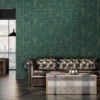 A.S. Creation Tapete Vlies Grafisch Fliesen Dunkelgrün Gold 38699-3