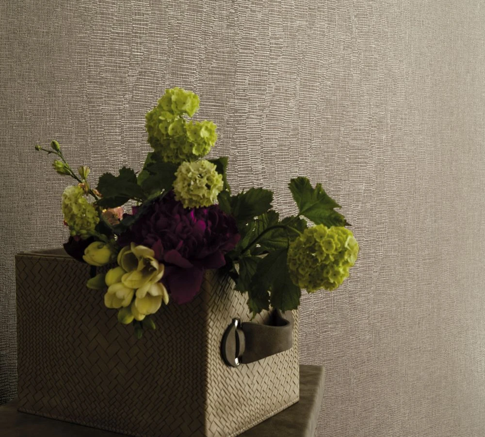 Tapete Vlies Marburg Grafik Striche Taupe Silber Glanz 59107 2 Tapete Vlies Marburg Grafik Striche Taupe Silber Glanz 59107 – Bild 2