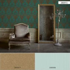 Tapete Vlies Ornamente Klassik Grün Gold 38091-5 -A.S. Creation Verkäufe Tapete Vlies Ornamente Klassik gruen gold 38091 5 63209820 1