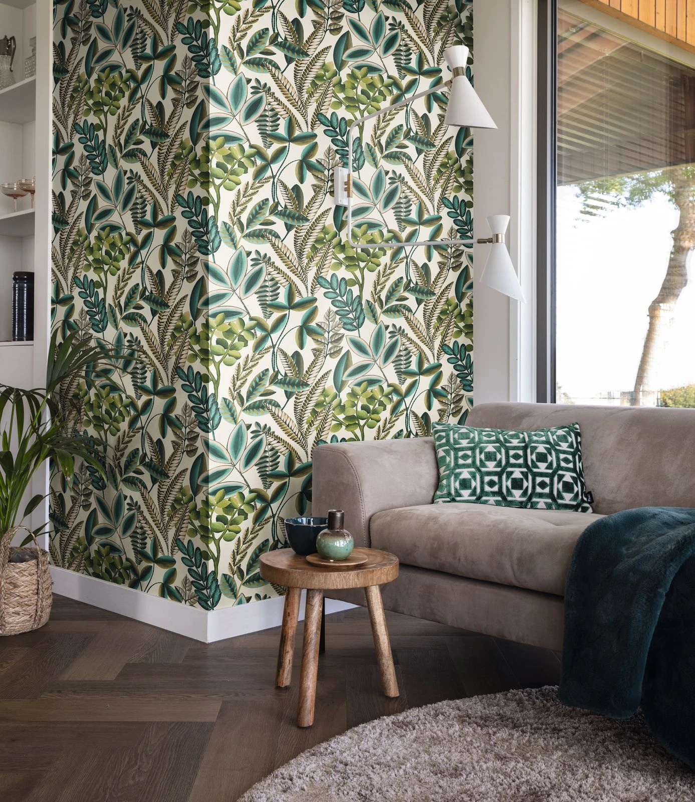 Tapete Vlies Rasch Blätter Botanik Grün Blau Weiß 485523 2 Tapete Vlies Rasch Blätter Botanik Grün Blau Weiß 485523 – Bild 2