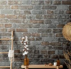 Tapete Vlies Steinmauer 3D Granulat Grau Rose 58410 -A.S. Creation Verkäufe Tapete Vlies Steinmauer 3D Granulat grau rose 58410 192118 2