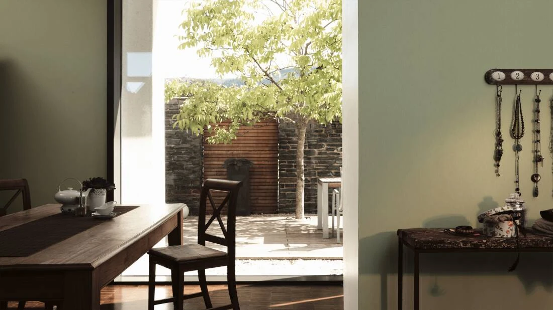 A.S. Creation Tapete Vlies Struktur Einfarbig Grün 37268-5 2 A.S. Creation Tapete Vlies Struktur Einfarbig Grün 37268-5 – Bild 2