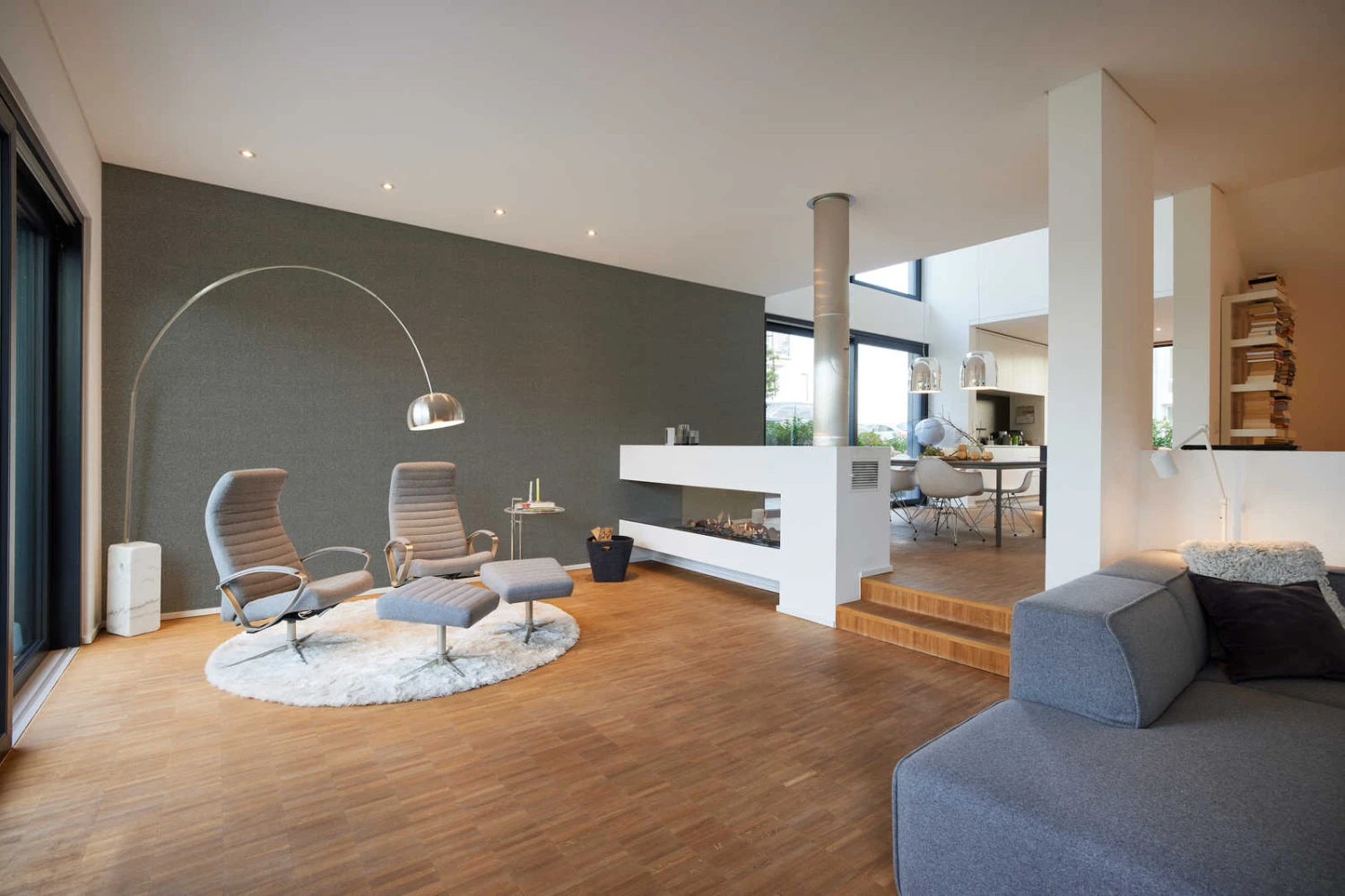 A.S. Creation Tapete Vlies Struktur Meliert Dunkelgrau Gold 38702-5 3 A.S. Creation Tapete Vlies Struktur Meliert Dunkelgrau Gold 38702-5 – Bild 3