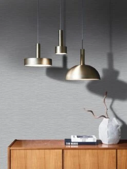 Tapete Vlies Struktur Textil Natur Grau 33323