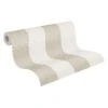 A.S. Creation Tapete Vlies Weiß Beige Streifen 37554-3 | 375543