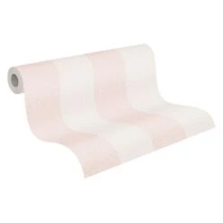 A.S. Creation Tapete Vlies Weiß Rosa Streifen 37554-2 | 375542