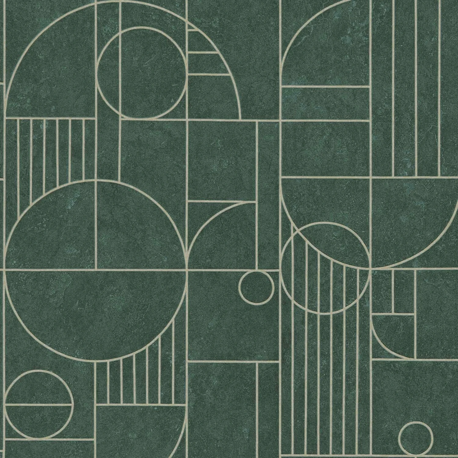 A.S. Creation Tapete Vlies Grafisch Fliesen Dunkelgrün Gold 38699-3 4 A.S. Creation Tapete Vlies Grafisch Fliesen Dunkelgrün Gold 38699-3 – Bild 4