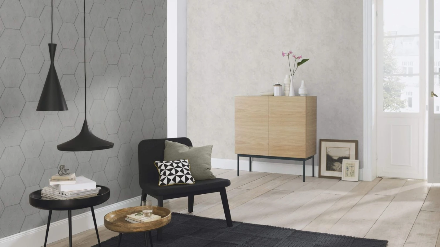 Tapete Vlies Rasch Beton Fliesen Dunkel-grau 427127 4 Tapete Vlies Rasch Beton Fliesen Dunkel-grau 427127 – Bild 4