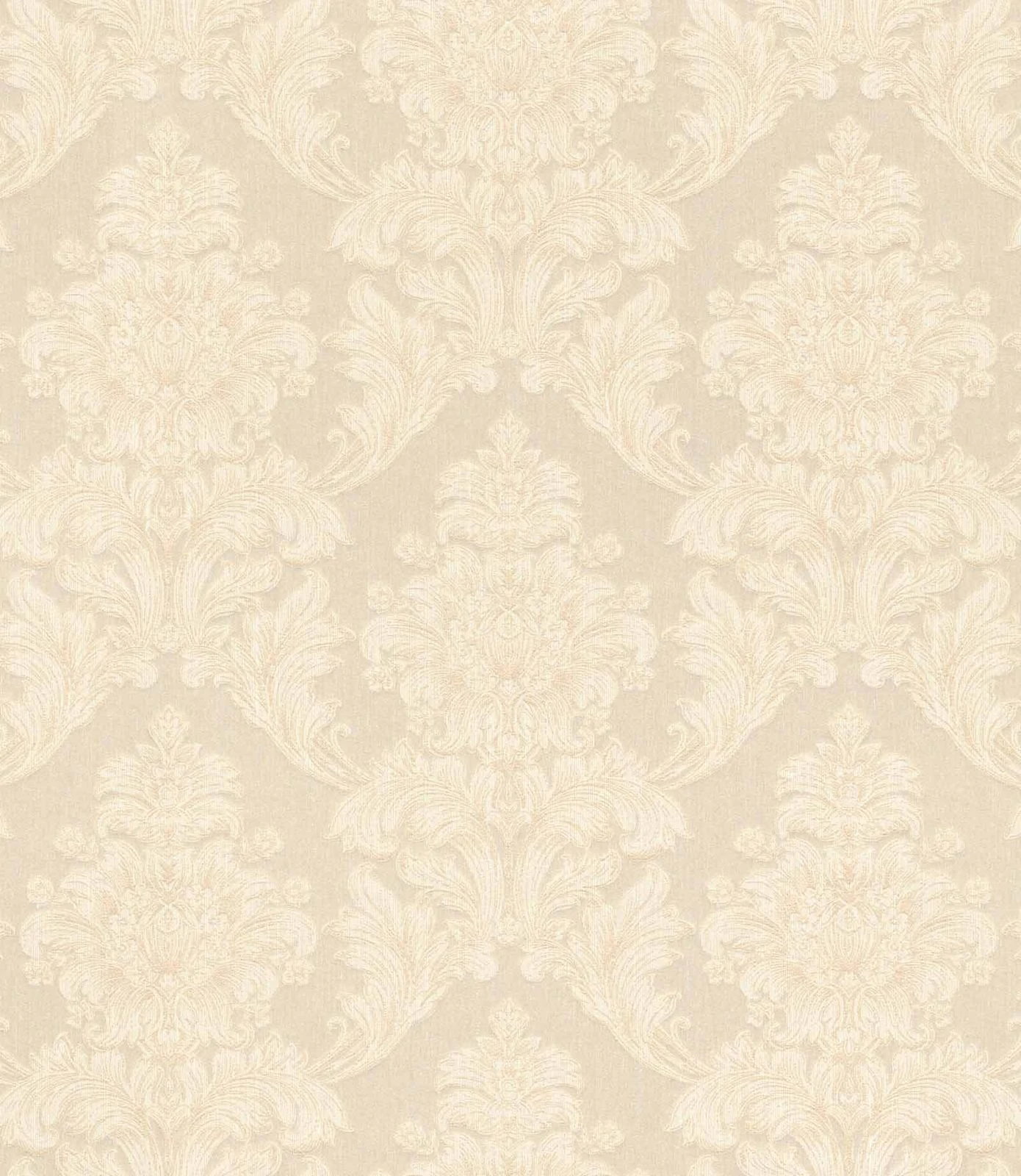 Textiltapete Ornament Floral Creme Glanz Mondaine 086200 1 Textiltapete Ornament Floral Creme Glanz Mondaine 086200