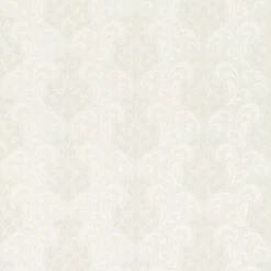 Textil Tapete Ornament Weiß Grauweiß Rasch Textil Sky 082394