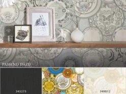 Versace Home Tapete Teller Design Silber-weiß Glanz 34901-3 -A.S. Creation Verkäufe Versace Home Tapete Teller Design silber weiss Glanz 34901 3 178143 3