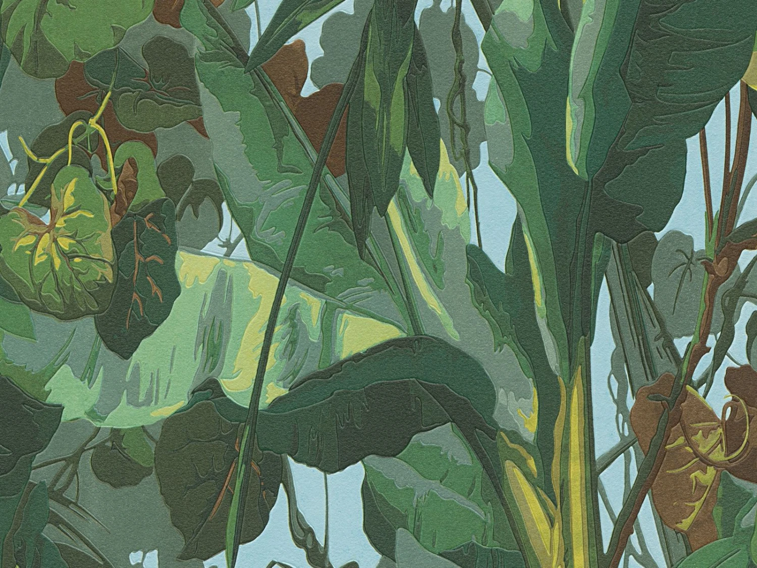 A.S. Creation Vinyltapete 95898-1 Cartoon Blätter Wald Grün Blau Braun 2 A.S. Creation Vinyltapete 95898-1 Cartoon Blätter Wald Grün Blau Braun – Bild 2