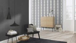 Vlies Tapete Design Retro Grau Hellgrau Rasch 804805 -A.S. Creation Verkäufe Vlies Tapete Design Retro grau hellgrau Rasch 8048