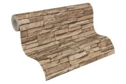 A.S. Creation Vlies Tapete Schiefer Stein Braun AS Creation 95833-2