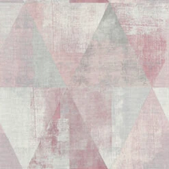Vlies Tapete Used Dreiecke Rosa Grau Rasch 410938