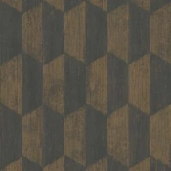 A.S. Creation Tapete Vlies Schwarz Bronze Grafik 385924 AS Geo Effect