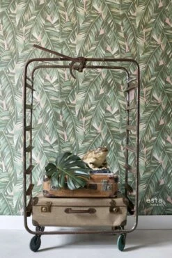 Vliestapete Blätter Gezeichnet Grün Rosa 139015 -A.S. Creation Verkäufe Vliestapete Blaetter Gezeichnet gruen rosa 139015 193272 2