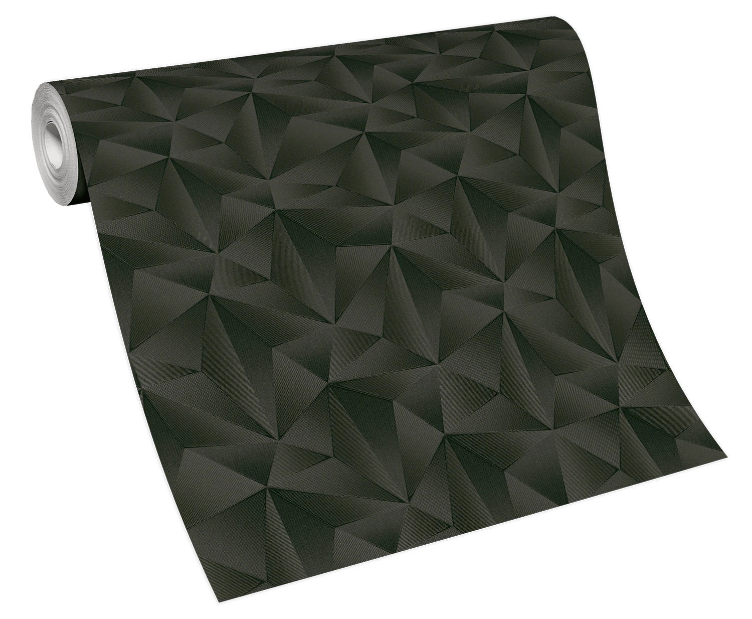 Vliestapete Dreiecke 3D Erismann 10106-15 Anthrazit 3 Vliestapete Dreiecke 3D Erismann 10106-15 Anthrazit – Bild 3