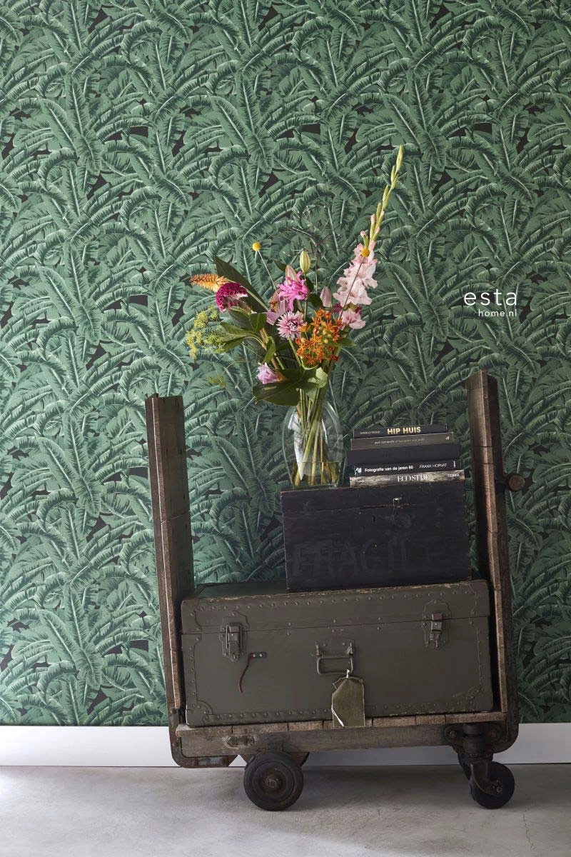 Vliestapete Dschungelwald Grün Schwarz 038985 2 Vliestapete Dschungelwald Grün Schwarz 038985 – Bild 2