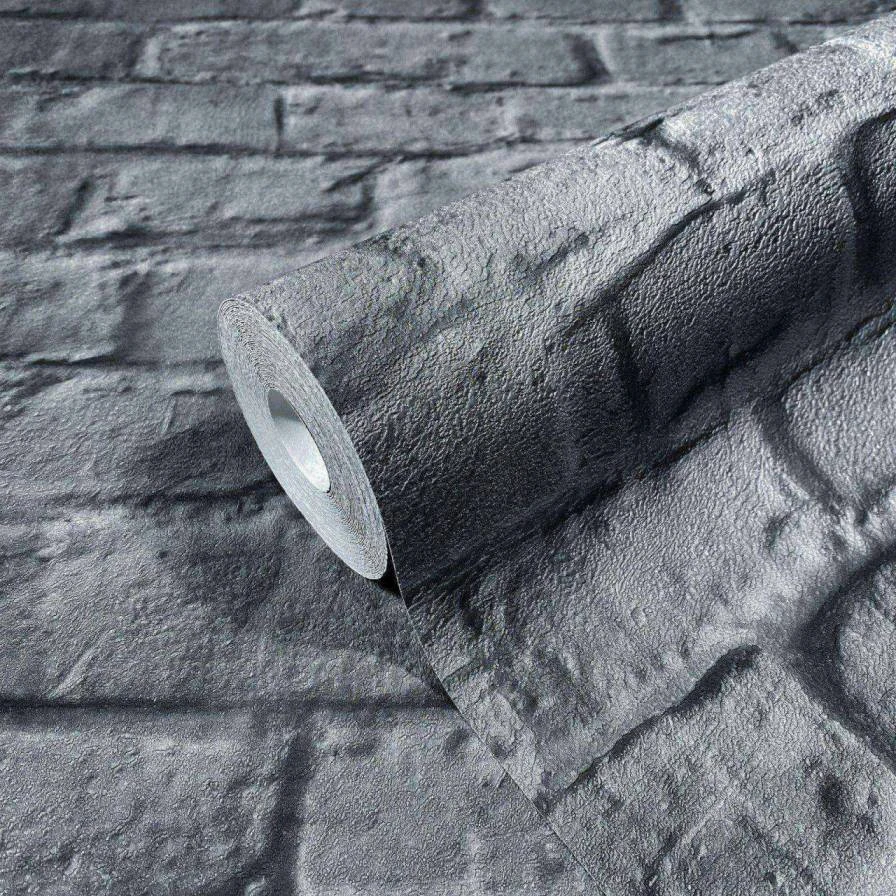 Vliestapete Dunkelgrau Steinmauer Marburg 34170 2 Vliestapete Dunkelgrau Steinmauer Marburg 34170 – Bild 2