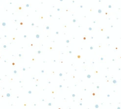 A.S. Creation Vliestapete Kinder Punkte Blau Gelb Weiß 38116-2