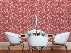 Wolfgang Joop Tapete Ranken Rot-violett Glanz 33869-5 -A.S. Creation Verkäufe Wolfgang Joop Tapete Ornament Ranken rotviolett Gl